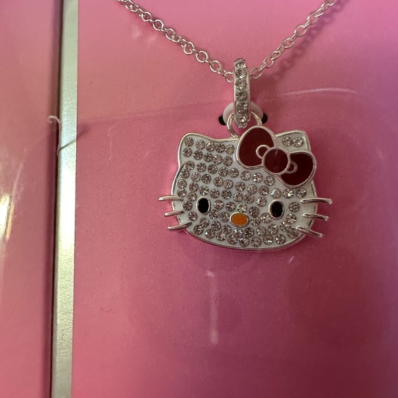 New gorgeous Hello Kitty keychain and necklace set,rhinestones,sparkling✨ - Picture 8 of 11